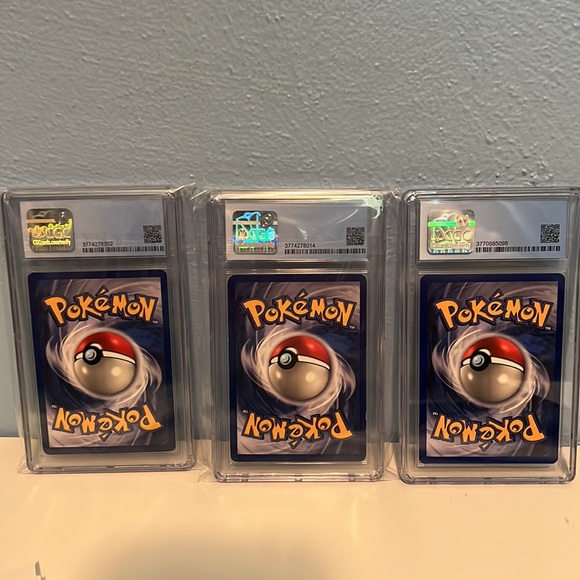 Pokémon Base Set CGC Graded Lot of Charmander Squirtle Bulbasaur 1999 - Picture 5 of 8